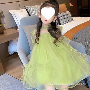 女童夏装裙子2024新款夏季儿童公主裙ins超仙学生森系仙女连衣裙