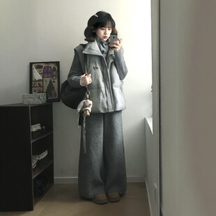 韩系2026秋冬新款保暖背心羽绒棉服马甲女小个子马夹棉袄加厚外套