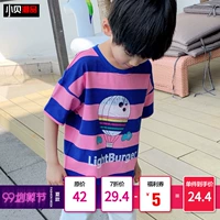 Xiaobei áo bé trai mùa hè 2019 mới nước ngoài ngắn tay áo thun trẻ em nửa tay trẻ em mùa hè quần áo trẻ em mùa hè - Áo thun áo thun bé trai thu đông