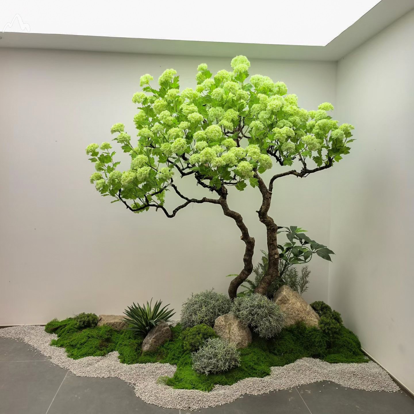 仿真花树景观木绣球大型假树室内外落地摆件酒店商场软装饰品造景图片