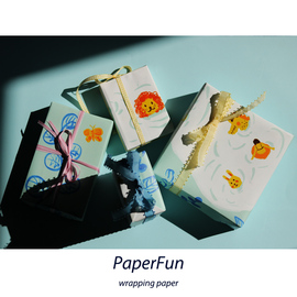 PaperFun 一起去游泳吧／森系卡通包書紙禮品紙DIY六一兒童包裝紙圖片