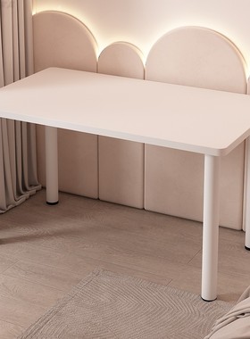 75CM高电脑桌白色北欧书桌定制长60/70/80cm卧室梳妆桌小桌子75