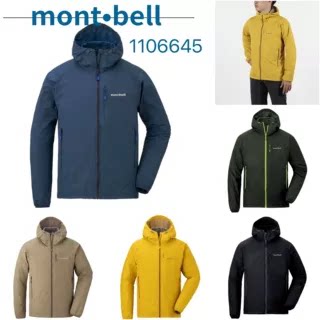 日本代购montbell lightshell 防水登山轻薄软壳夹克男款1106645