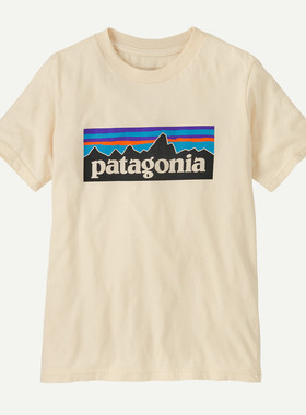 日本代购Patagonia巴塔哥尼亚26S儿童P-6标志有机棉短袖T恤62148
