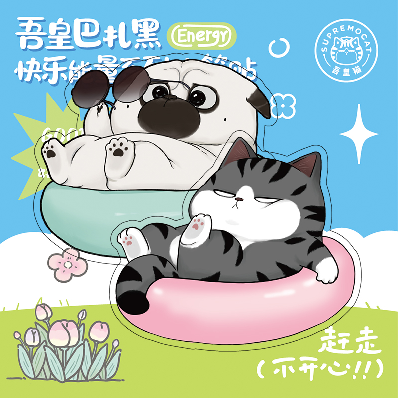 吾皇猫磁吸亚克力冰箱装饰