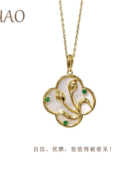 新中式纯银古风项链女轻奢