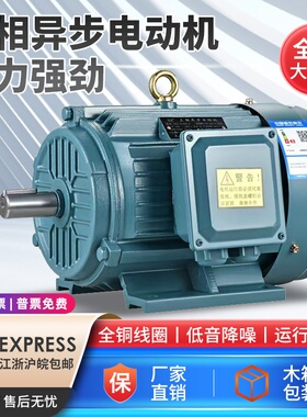 三相电机Y80M2-4 0.75KW/1.1/80M2-6 0.55KW全铜YE3电机铝壳380V