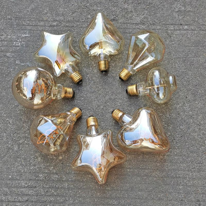 爱迪生复古灯泡异形钨丝LED氛围