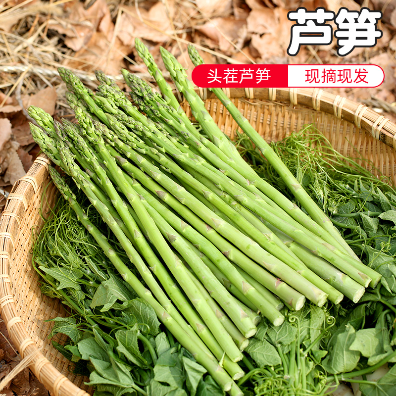 密云农家 新鲜头茬绿芦笋 自种嫩芦笋 生鲜 蔬菜  去根春笋350g