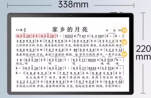 适用于 朋音D40 14寸读谱机平板电脑钢化贴膜 书写类纸膜 防爆高清防指纹膜 防蓝光磨砂清晰防反光膜