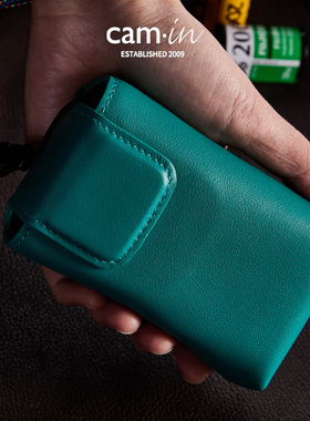 cam·in swift牛皮相机包竖版便携数码小包适用理光gr2gr3x收纳包