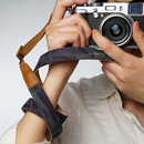 cam in牛仔复古单反相机背带适用富士索尼佳能尼康微单肩带可斜挎