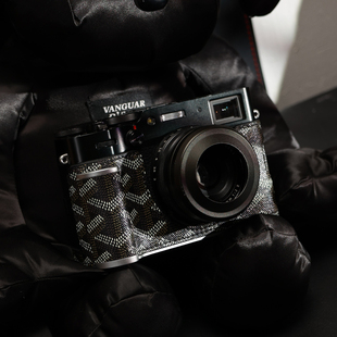 适用于富士x100vi保护套复古花纹相机半套手柄底座壳x100vi皮套