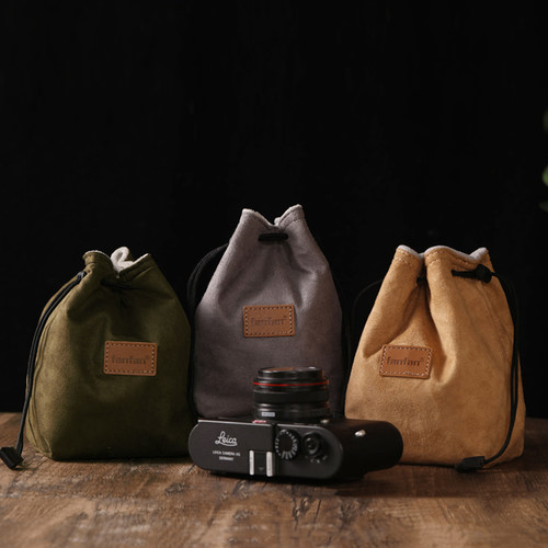 微单相机收纳包单反绒布袋防刮碰