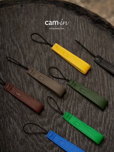 cam-in文艺复古原装手掌纹牛皮指环带GR2 GR3 新款索尼黑卡系列