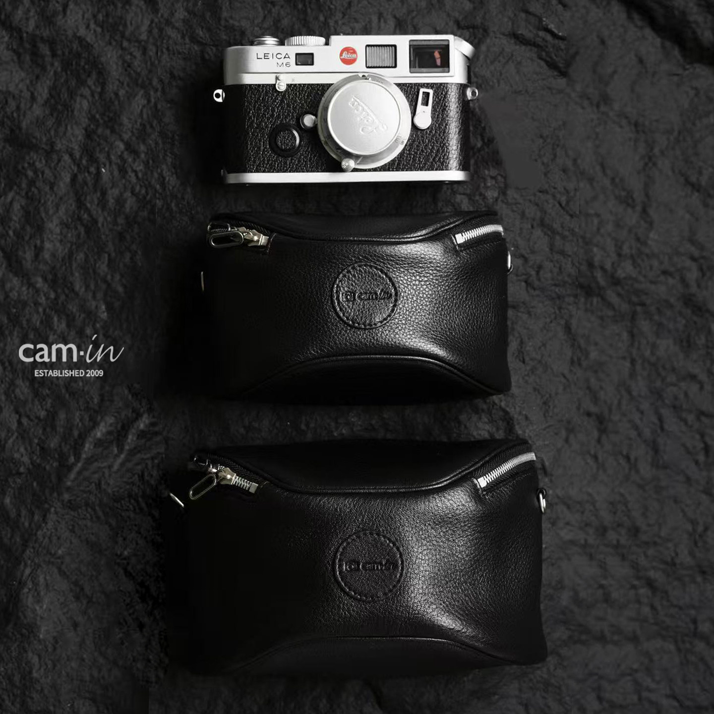 cam-in 头层牛皮相机包徕卡M7/M10富士X100Vi/XT5斜挎复古收纳包