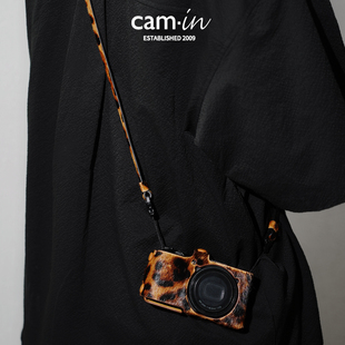 GR4斜挎肩带 GRIII cam·in 相机肩带马毛系列奶牛纹挂绳理光GRII