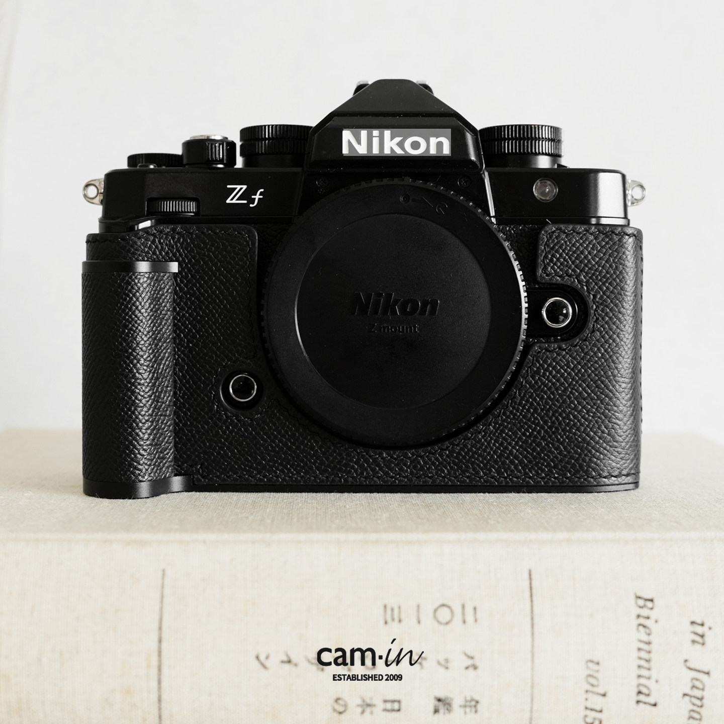 cam-in手掌纹真皮相机皮套适用尼康Zf复古微单手柄保护套防滑防刮