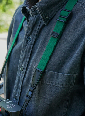 cam-in 棉质相机背带适用于索尼黑卡理光GR佳能G7X2微单相机肩带