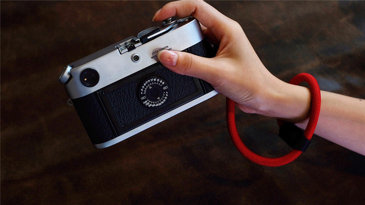 cam-in安全绳/红户外系列复古风格专业相机手腕带登山绳细绳接口