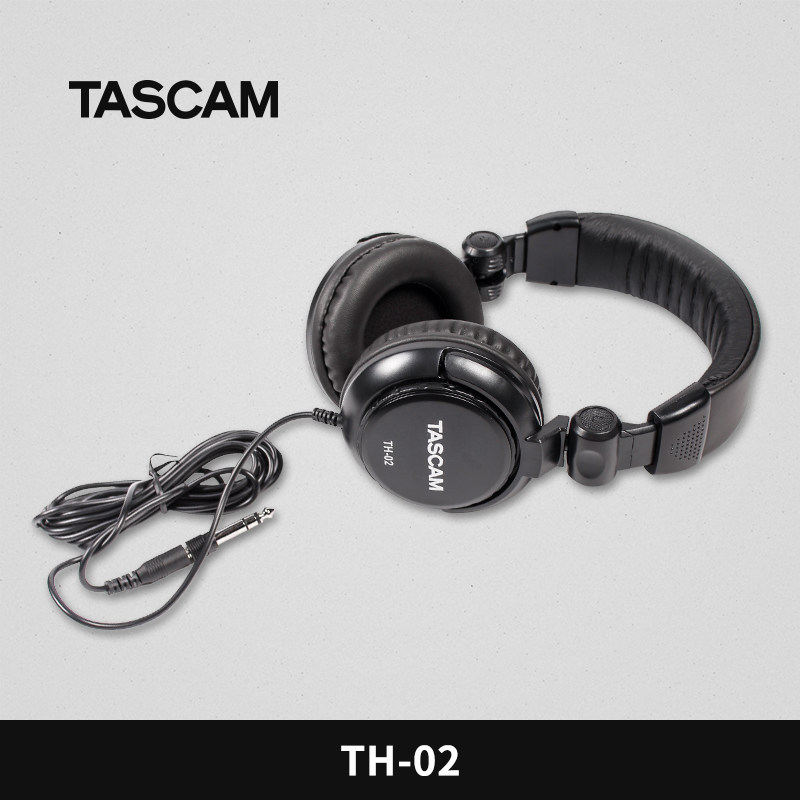 tascam 达斯冠 th-02b 头戴式封闭监听耳机 逼真临场效果