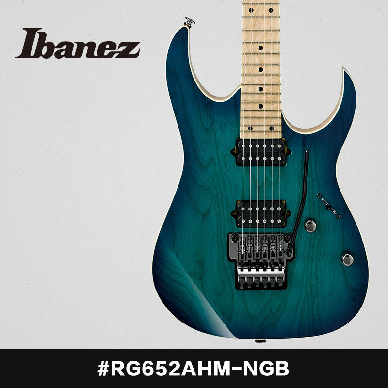 长城乐器ibanez依班娜 日产rg652ahm双摇电吉他雀眼枫木指板 带盒