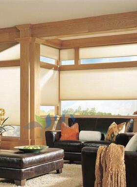 Top down bottom up honeycomb curtains horizontal blinds