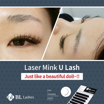 BLLASH睫毛根部凹槽螺旋 U L L+ 卷不同眼型选不同单眼皮上眼皮肿