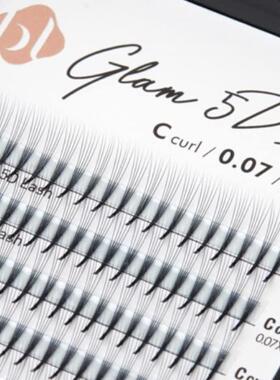 BL睫毛3D/5D小开花已成型朵毛新手快速浓密嫁接0.07CD卷丰满蓬松