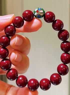 秋冬高品质新年安可拉红施家珍珠设计感手链手串女