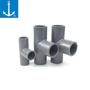 锚牌日标PVC管件正三通给水UPVC22 26 32 38 48 60 76 89 114三通