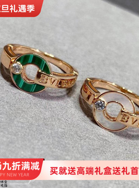 宝家CNC精工S925银厚镀金运转戒指镶钻贝母铜钱币玫瑰金纯银对戒