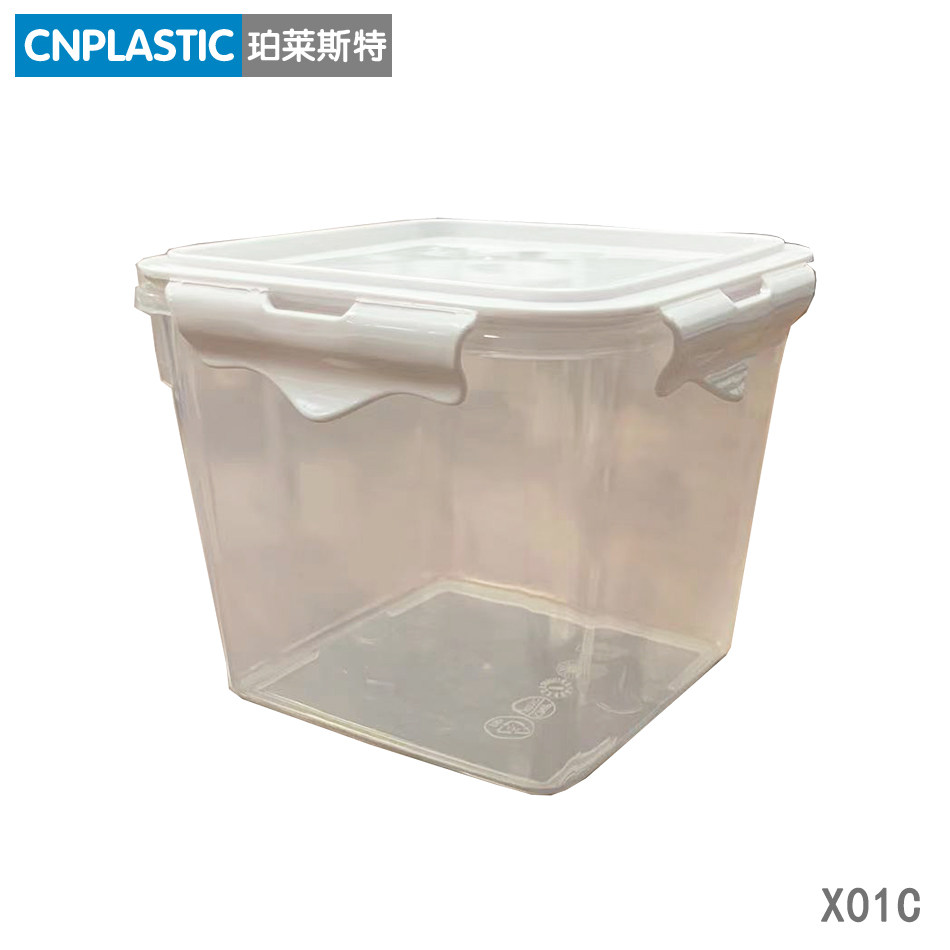 乐扣密封塑料罐子 卡扣式塑料盒收纳箱