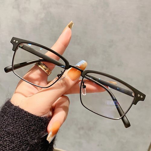防蓝光小方框眼镜架可配散光度数