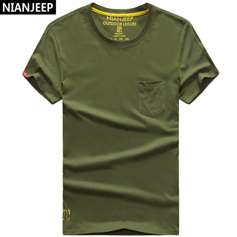 Ïļ¾NIAN JEEP¶ÌÐätÐôÄд¿ÃÞ±¡¿îÉÏÒ¿íËÉÔ²ÁìÄÐÊ¿´òµ×ÉÀÌåÐô³±