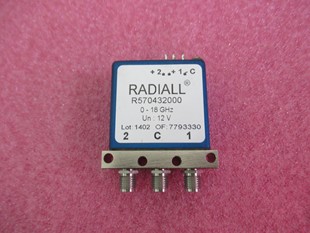 RADIALL进口 R570432000 DC-18GHz 12V SPDT 射频微波同轴开关