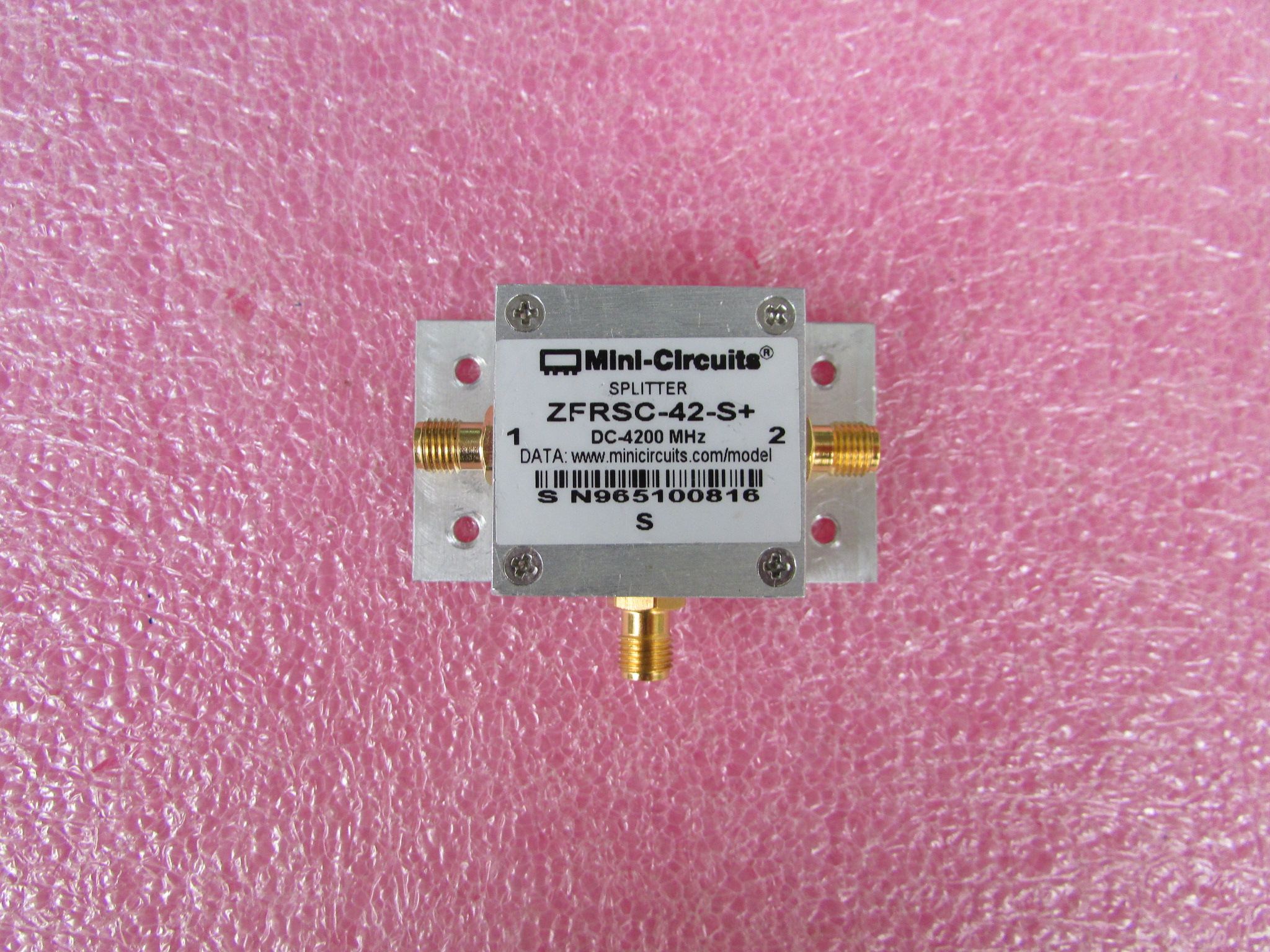 ZFRSC-42-S+ Mini DC-4200MHz 2路宽带射频微波同轴功分 电子元器件市场 连接器 原图主图