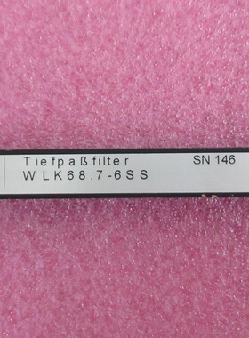 WI进口 WLK68.7-6SS DC-68.7MHz SMA母 射频微波同轴低通滤波器