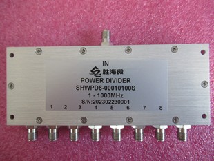 1-1000MHz SMA 8路 低损耗高隔离度 小体积 射频 一分八 功分器