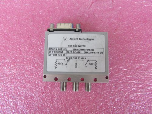 Agilent进口N1810TL DC-20GHz 24V SMA SPDT射频同轴转换开关
