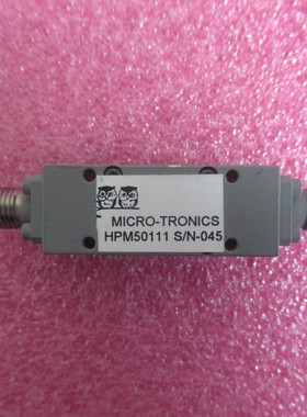 全新 MICRO-TRONIC HPM50111 SMA 2.8-18GHz 2W 射频 高通滤波器