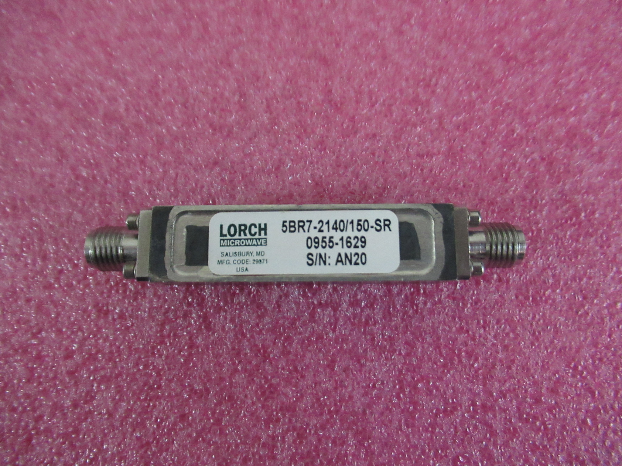 LORCH陷波器中心频率2.14GHz