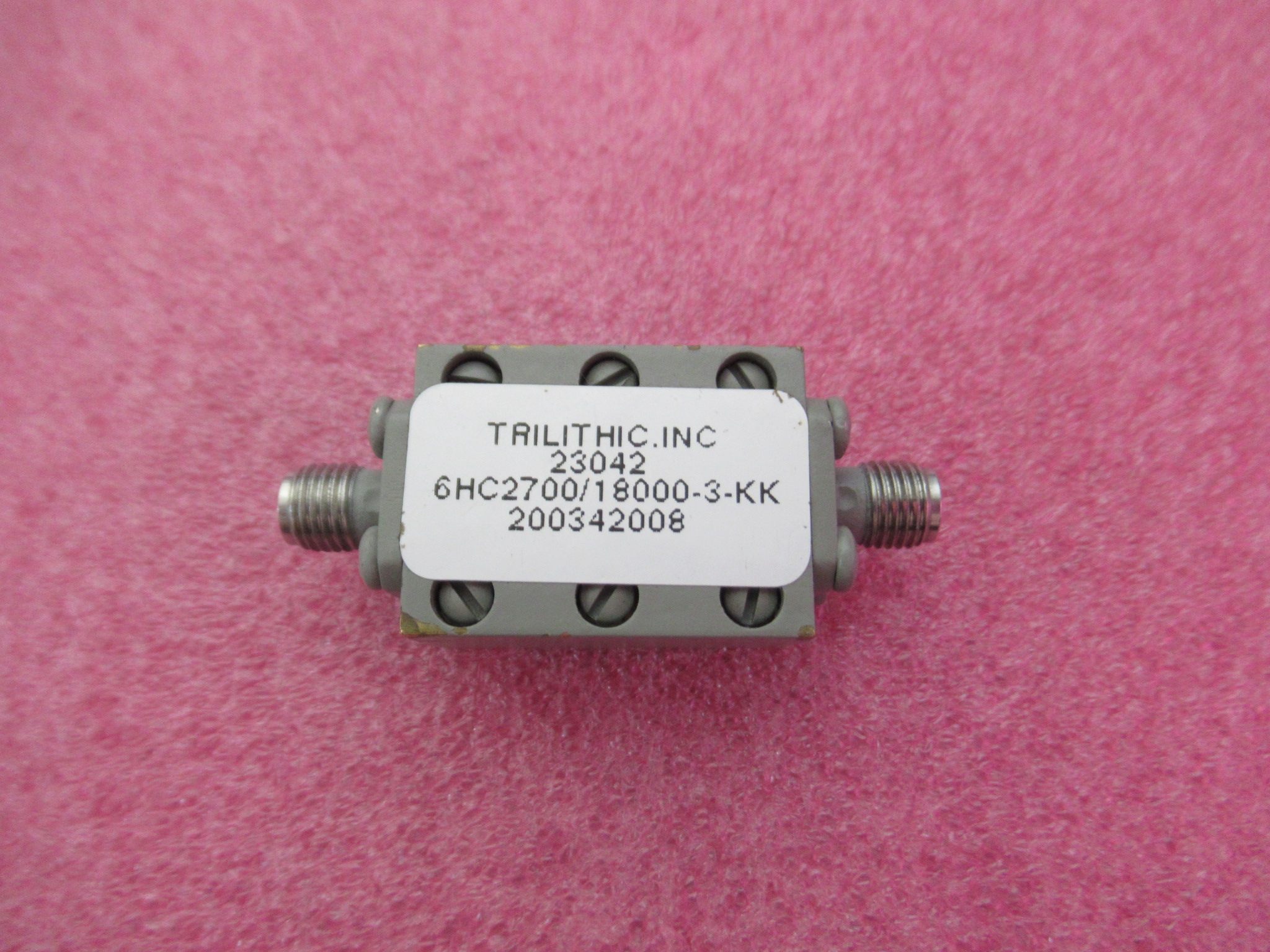 7-18ghz sma母 射频微波 同轴 高通滤波器