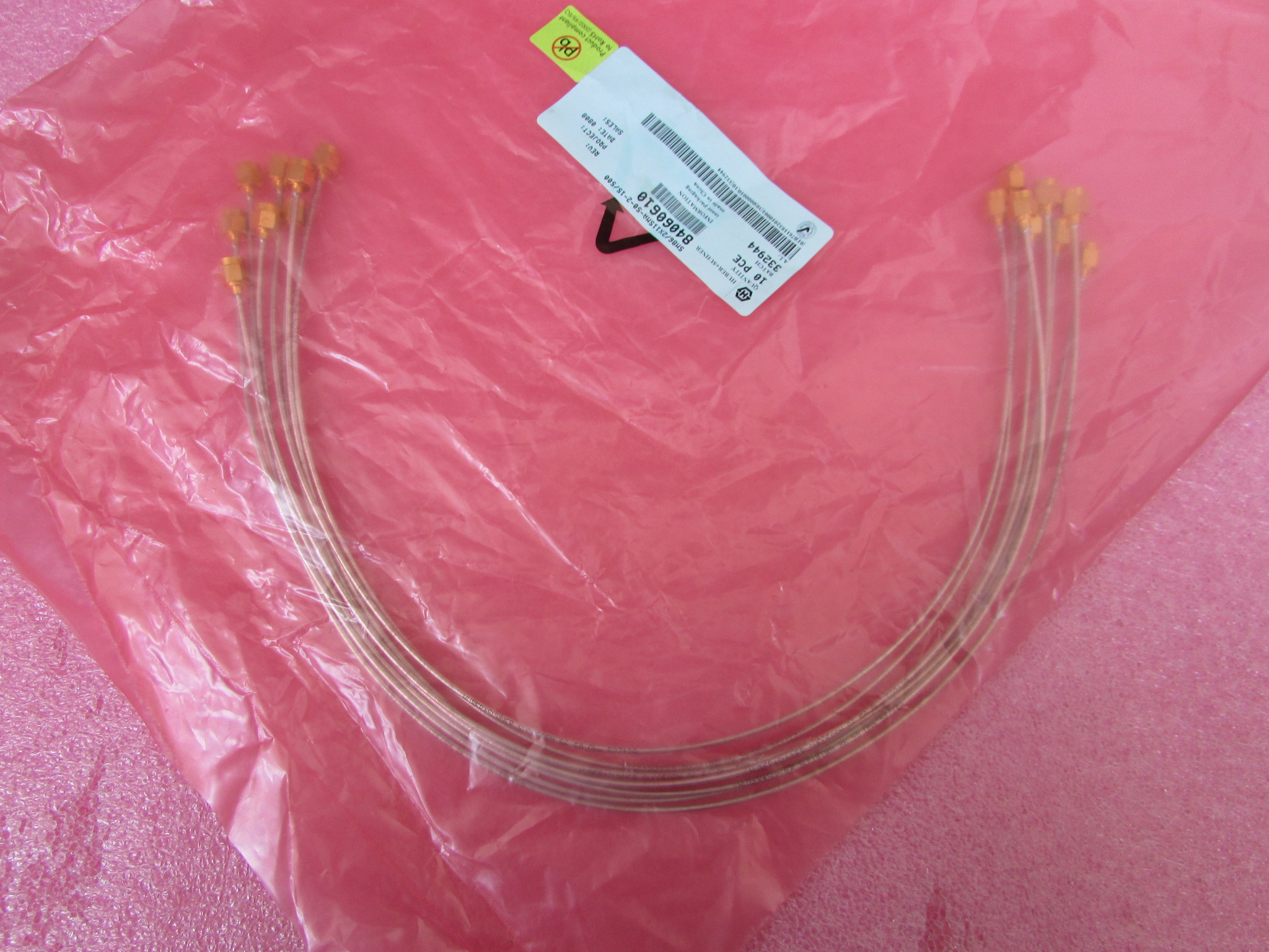 H+S SM86/2X11SMA-50-2-15//500 DC-18GHz50cmSMA公射频半柔电缆