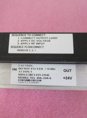 MINI ZHL-32A-S 0.05-130MHz 25dB 29dBm 24V 射频中功率放大器