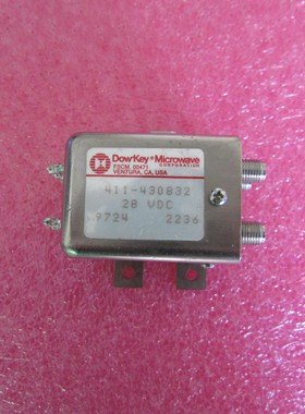 Dow-key进口 411-430832  DC-18GHz 28V DBDP射频微波同轴开关