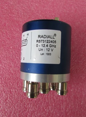Radiall R573122405 SP4T DC-12.4GHz N母12V射频微波同轴开关