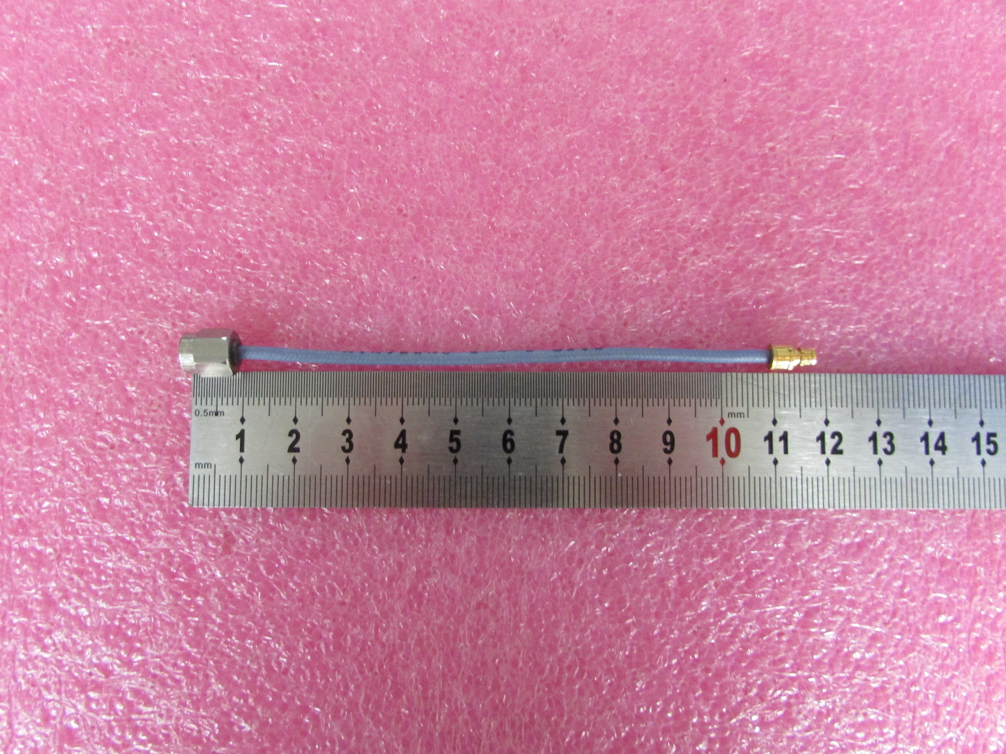 Minibend进口DC-24GHz  SMA-SMP 12cm射频微波同轴半柔电缆跳线