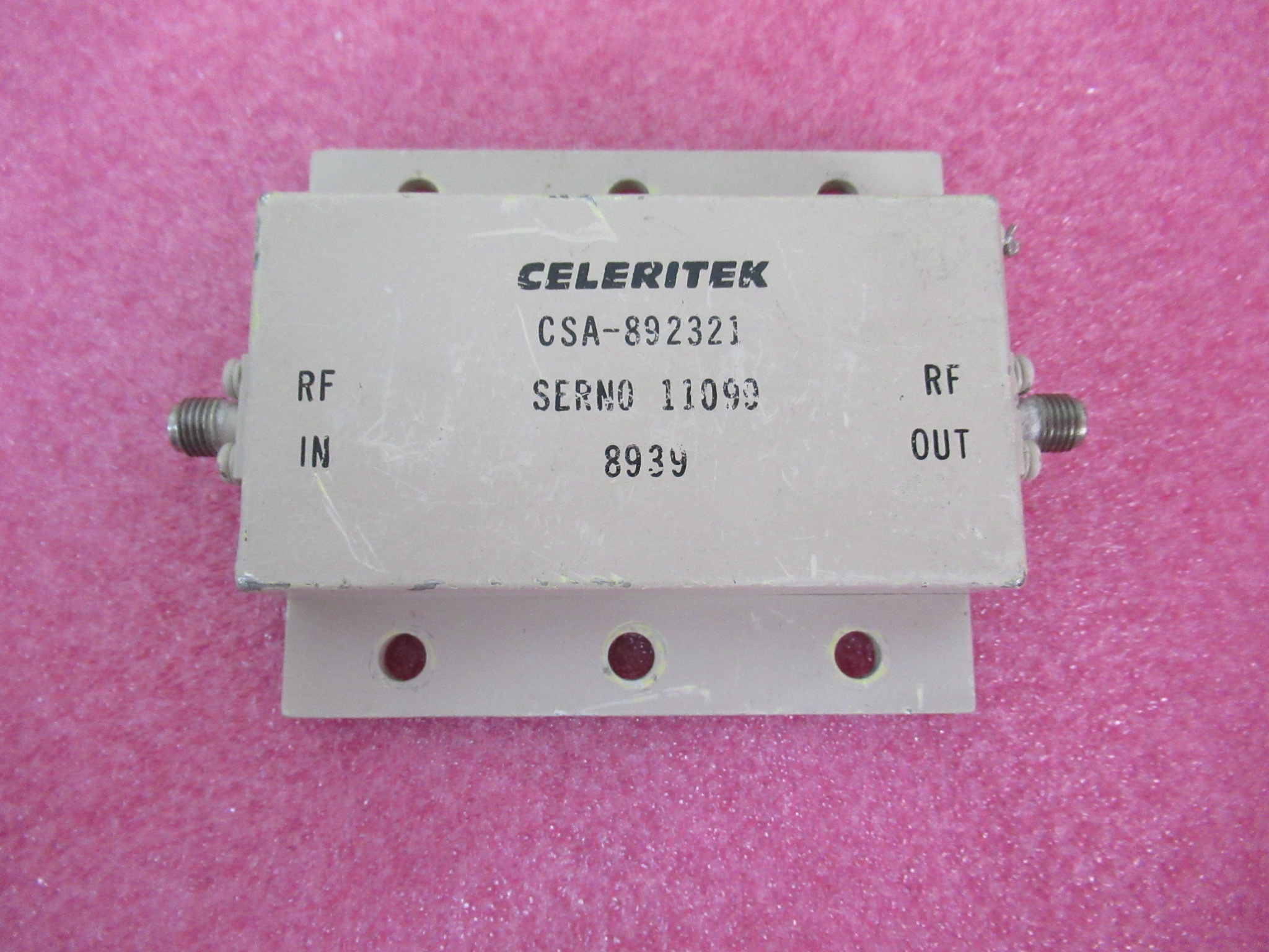 CELERITEK进口 6-18GHz 20dB增益 30dBm/1W SMA射频功率放大器-封面