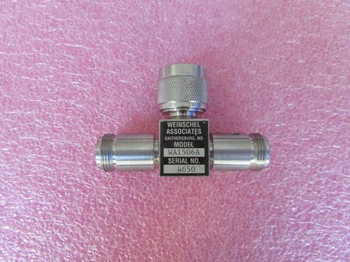 Weinschel进口WA1506A DC-18GHz N头1W射频微波一分二功分器